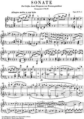 Ludwig van Beethoven: Piano Sonata In C Minor, Op. 10, No. 1: Klavier Solo