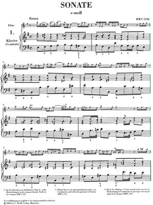 Georg Friedrich Händel: Flute Sonatas, Volume I: Flöte mit Begleitung