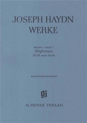 Franz Joseph Haydn: Sinfonias 1773 Ad 1774 Critical Report