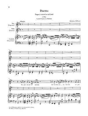 Franz Joseph Haydn: Zwei Duette - Sopran, Tenor Und Klavier: Gesang mit Klavier