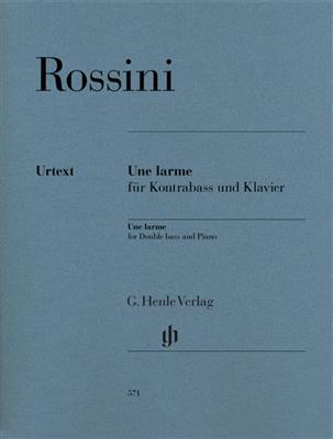 Gioachino Rossini: Une Larme For Double Bass And Piano: Kontrabass mit Begleitung