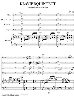 Wolfgang Amadeus Mozart: Quintet In E Flat Major KV 452: Bläserensemble