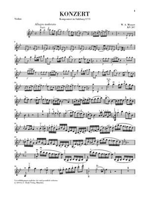 Wolfgang Amadeus Mozart: Violin Concerto No.1 B Flat K.207: Violine mit Begleitung