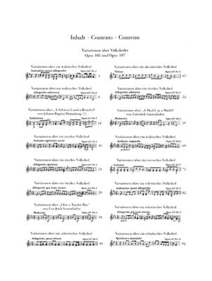 Ludwig van Beethoven: Variations On Folk Songs Op.105 And 107: Flöte mit Begleitung