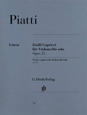 Carlo Alfredo Piatti: 12 Capricci Opus 25: Cello Solo