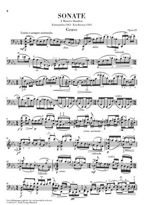 Eugène Ysaÿe: Sonate Opus 28: Cello Solo