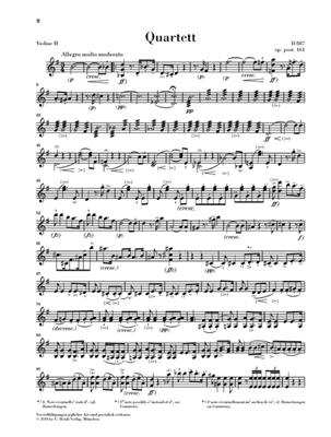 Franz Schubert: Steirquartett G Dur Op Post 161 D 887: Streichquartett