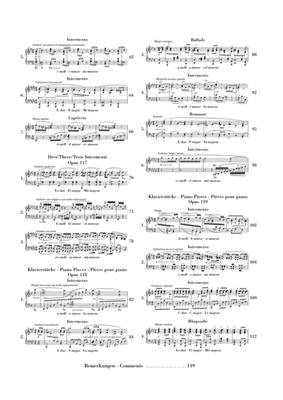 Johannes Brahms: Piano Pieces: Klavier Solo