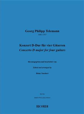 Georg Philipp Telemann: Konzert D-Dur: Gitarre Trio / Quartett