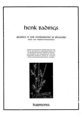 Henk Badings: Quartet IV for instruments at pleasure: Gesang Solo