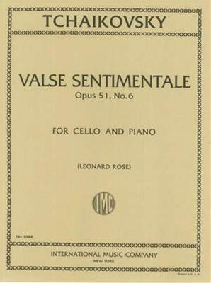 Leonard Rose: Valse Sentimentale, Opus 51, No. 6: Cello mit Begleitung