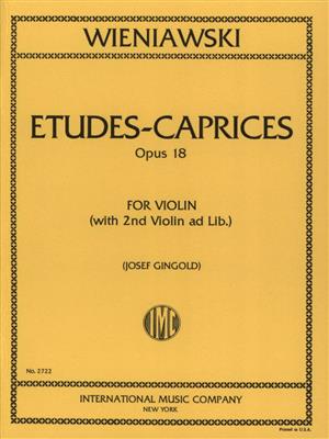 Studi-Capriccio Op. 18 (Ii Vn Ad Lib.) (Gingold)