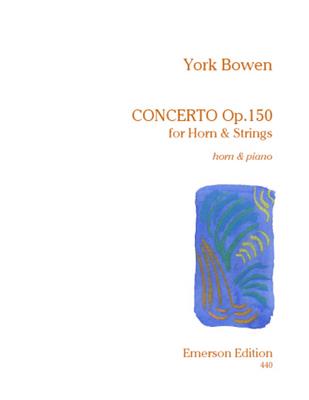 York Bowen: Concerto Opus 150: Horn mit Begleitung