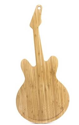 Guitar Rockin Cutting Board Bamboo