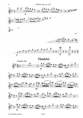 Wilhelm Popp: 6 Melodische Stücke Op. 410: Flöte mit Begleitung