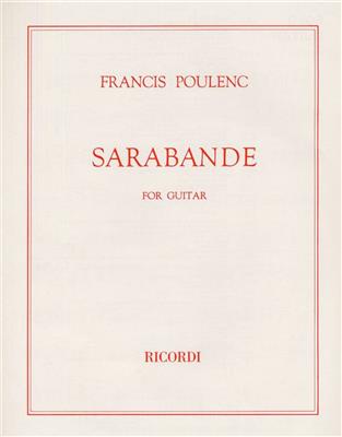 Francis Poulenc: Sarabande: Gitarre Solo