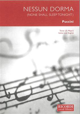 Giacomo Puccini: Nessun Dorma: Gesang mit Klavier
