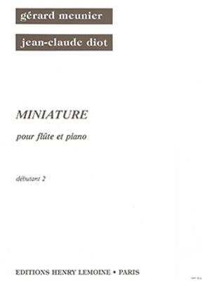 Gérard Meunier: Miniature: Flöte mit Begleitung