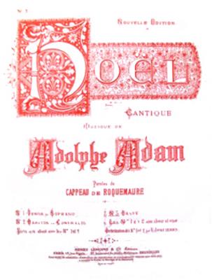 Adolphe Charles Adam: Noël - Minuit, chrétiens: Gesang mit Klavier
