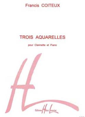 Francis Coiteux: Aquarelles (3): Klarinette mit Begleitung