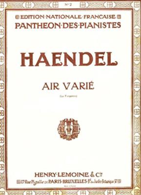 Georg Friedrich Händel: Air varié en mi maj. - Le forgeron: Klavier Solo