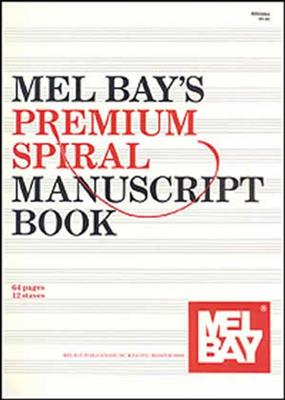 Premium Spiral Manuscript Book: Notenpapier