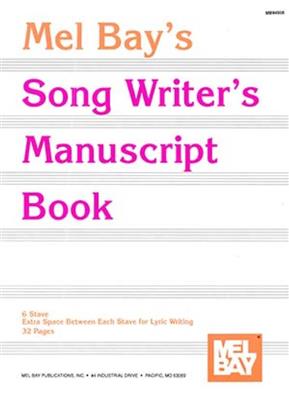 Song Writers Manuscript Book: Notenpapier