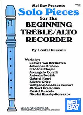 Solo Pieces For The Beginning Treble/Alto Recorder: Altblockflöte