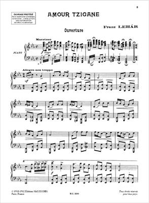 Franz Lehár: Amour Tzigane Cht-Piano: Gesang mit Klavier