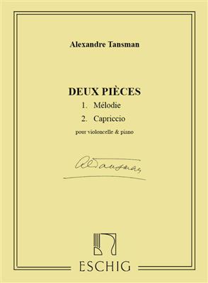 Alexandre Tansman: 2 Pieces Violoncelle-Piano: Cello mit Begleitung