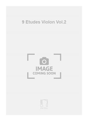 9 Etudes Violon Vol.2