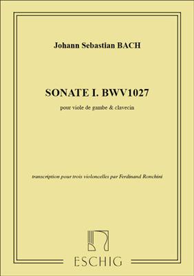 Johann Sebastian Bach: Sonate N.1 (Bwv 1027 Ronchini): Cello Ensemble