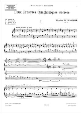 Charles Tournemire: 2 Fresques: Orgel