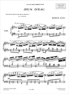Maurice Ravel: Jeux D'eau: Klavier Solo