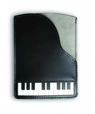Italian Leather Passport Holder - Piano