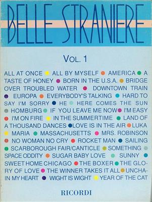 Album Belle Straniere Vol1: Klavier, Gesang, Gitarre (Songbooks)