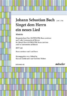 Johann Sebastian Bach: Singet dem Herrn ein neues Lied BWV 225: (Arr. Konrad Ameln): Gemischter Chor mit Ensemble