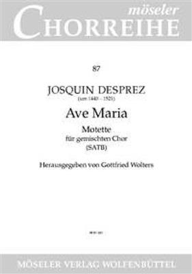 Josquin des Prés: Ave Maria, gratia plena: Gemischter Chor mit Begleitung
