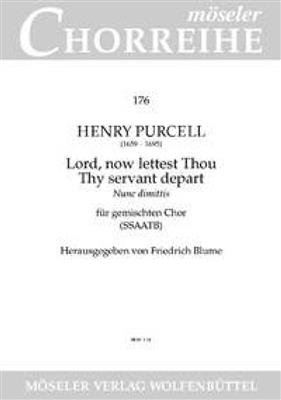 Henry Purcell: Lord Now Lettest Thou Thy Servant Depart: Gemischter Chor mit Begleitung
