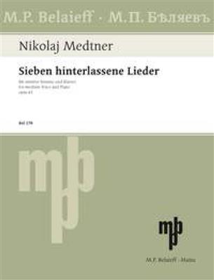 Nikolai Medtner: Sieben hinterlassene Lieder op. 61: Gesang mit Klavier