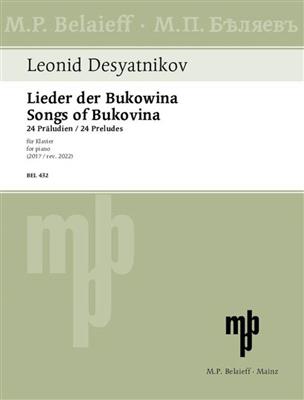 Leonid Desyatnikov: Lieder der Bukowina: Klavier Solo