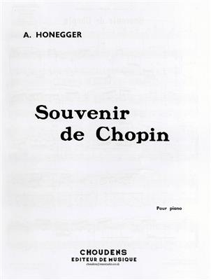 Arthur Honegger: Souvenir de Chopin: Klavier Solo