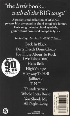 AC/DC: The Little Black Songbook: AC/DC: Melodie, Text, Akkorde