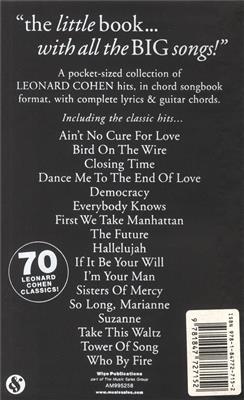The Little Black Songbook: Leonard Cohen: Melodie, Text, Akkorde