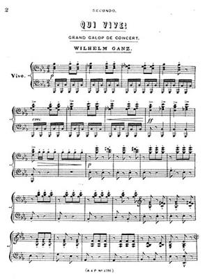 Wilhelm Ganz: Qui Vive: Klavier Duett