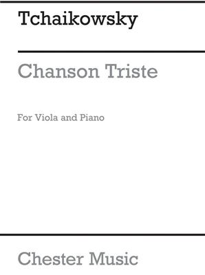 Pyotr Ilyich Tchaikovsky: Chanson Triste Op40 No2: Viola mit Begleitung