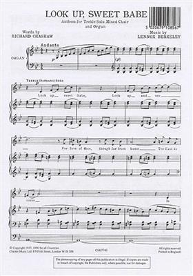 Lennox Berkeley: Look Up Sweet Babe Op.43 No.2: Gemischter Chor mit Klavier/Orgel