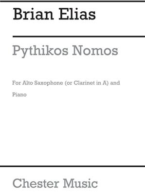 Brian Elias: Pythikos Nomos For Alto Sax And Piano: Altsaxophon mit Begleitung
