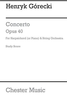 Henryk Mikolaj Górecki: Concerto: Streichorchester mit Solo