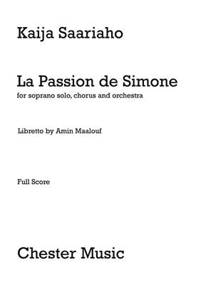 Kaija Saariaho: La Passion De Simone (Full Score): Orchester